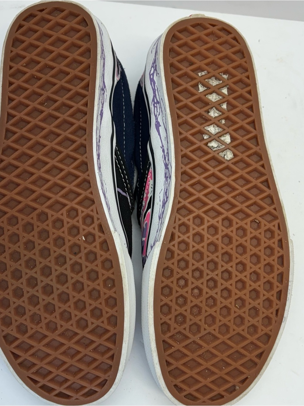 Vans Zap Skull Classic Slip On Glow In Dark Sneakers Shoes Black Men 6/W 7.5 - Picture 10 of 10